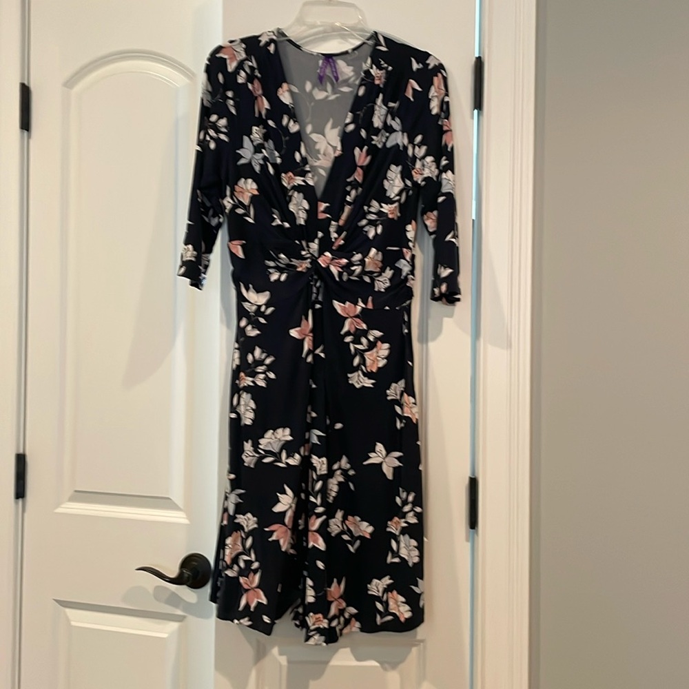 Seraphine Navy Maternity Dress